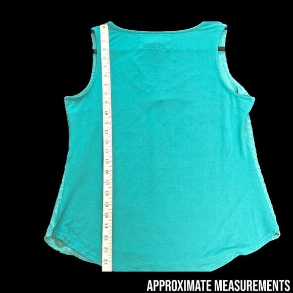 MARKET & SPRUCE Women's NEW Turquoise Geometric Print Sleeveless Tank Top S - Picture 12 of 15